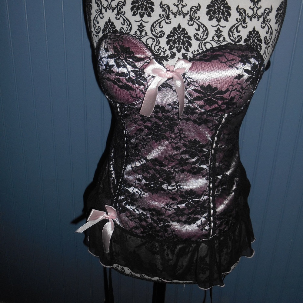 Native Lingerie Black and Pink